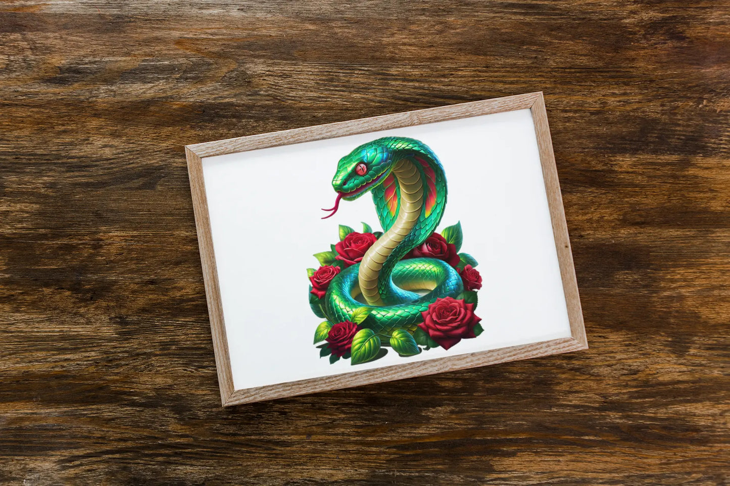 Green snake Puzzle Art Australia