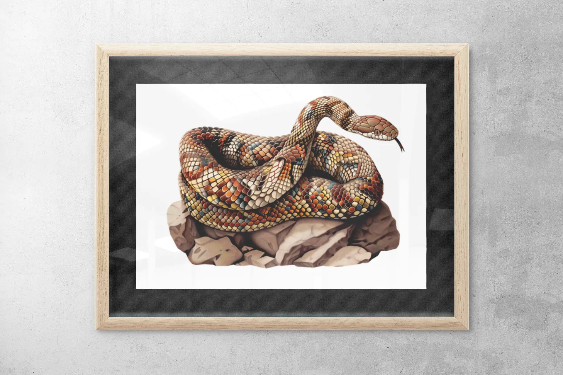 Brown Snake Puzzle Art Australia