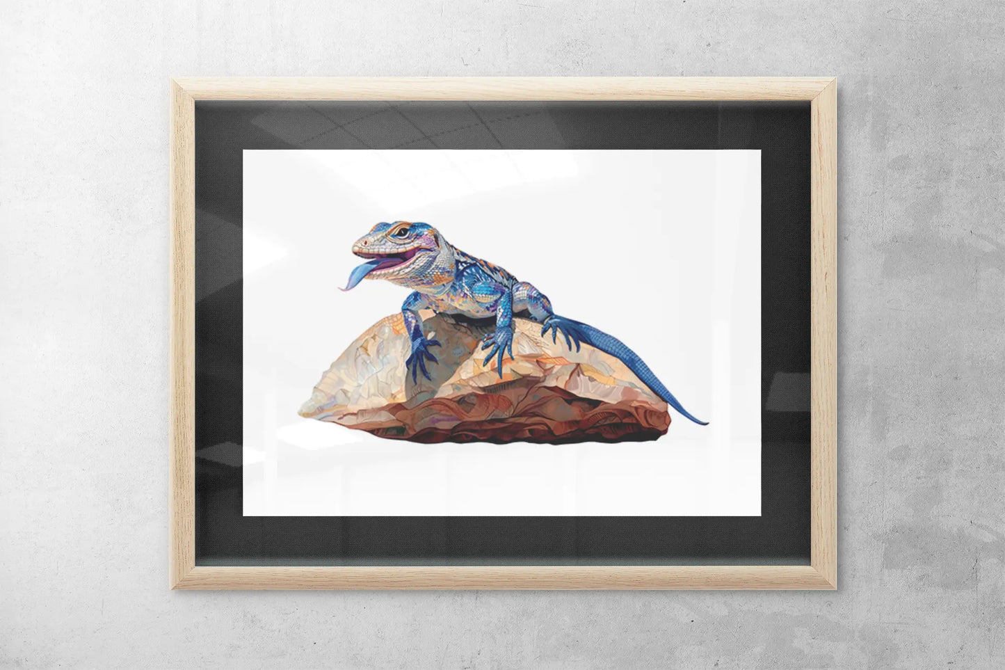 Blue Tongue Lizard Puzzle Art Australia