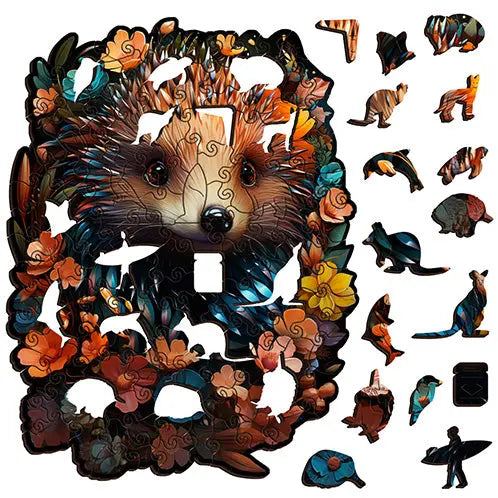 Echdina Wooden Puzzle Puzzle Art Australia