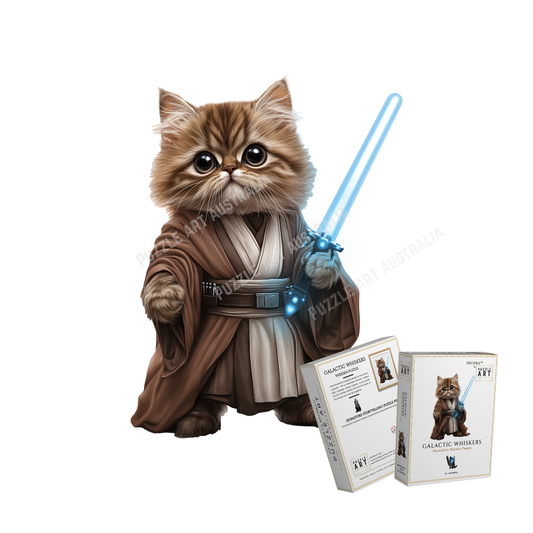 Galactic Whiskers ~ Decorative Wooden Puzzle Puzzle Art Australia