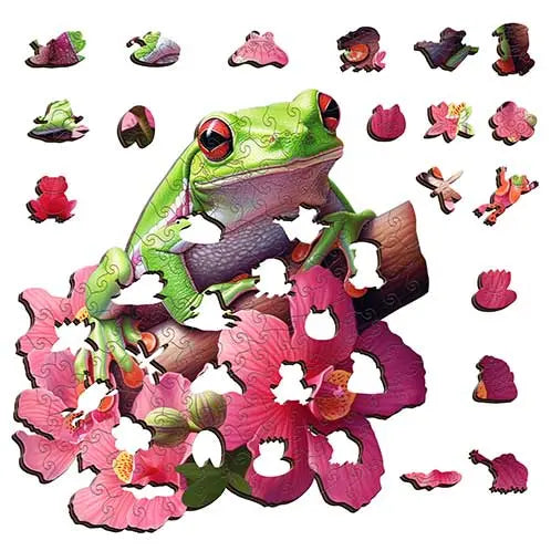 Green Tree Frog Puzzle Art Australia