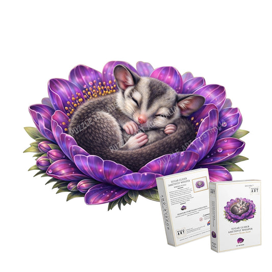 Sugar Glider - Amethyst Whisper Puzzle Art Australia