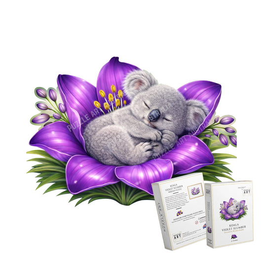 Koala - Violet Slumber Puzzle Art Australia