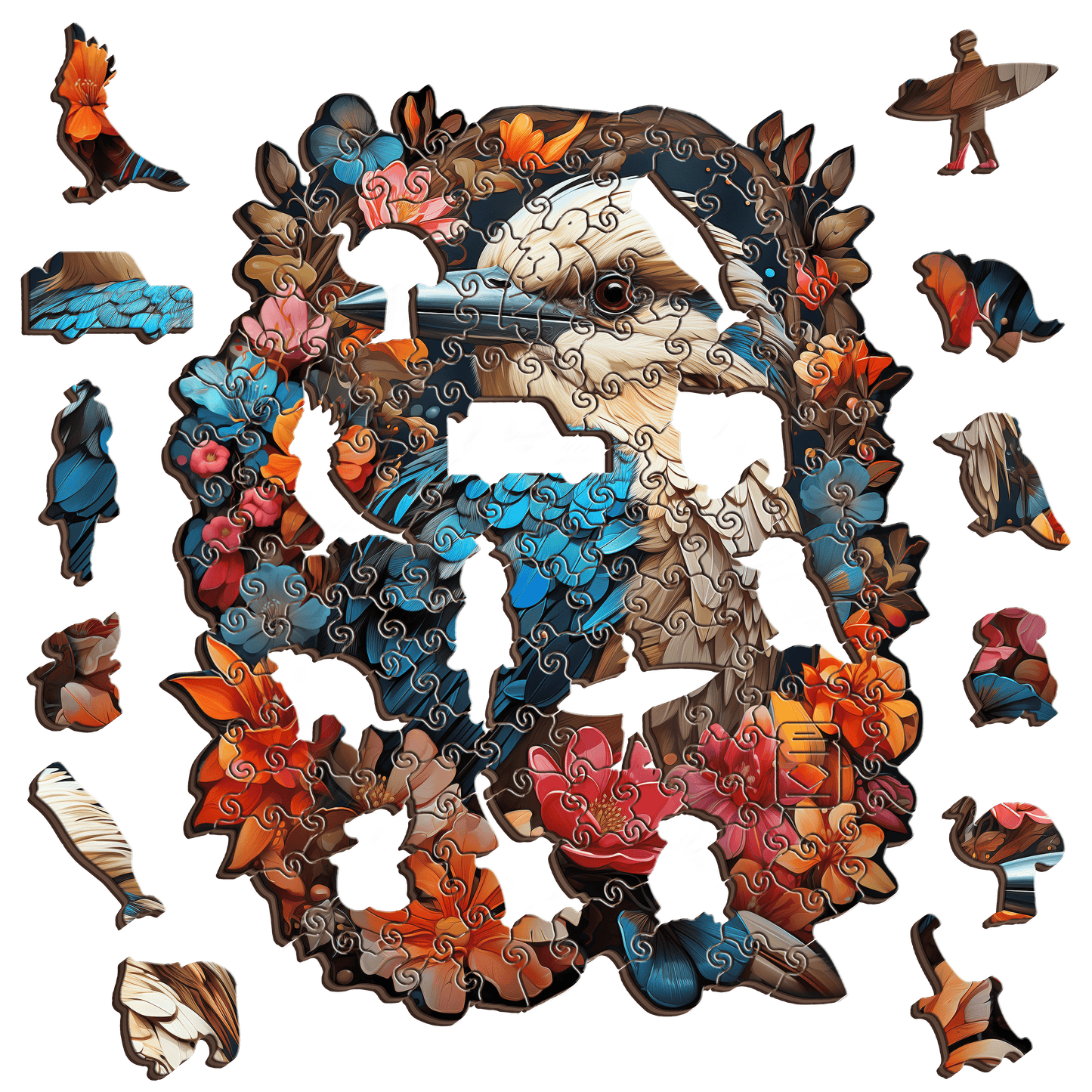 Kookabura Wooden Puzzle Puzzle Art Australia