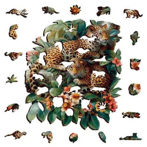 Lazy Leopards Puzzle Art Australia
