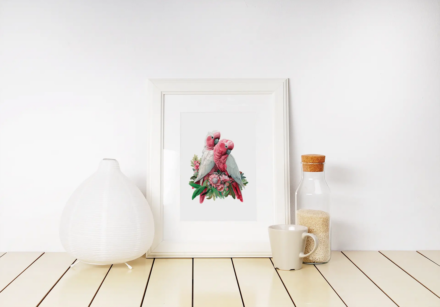 Galah Pair Puzzle Art Australia