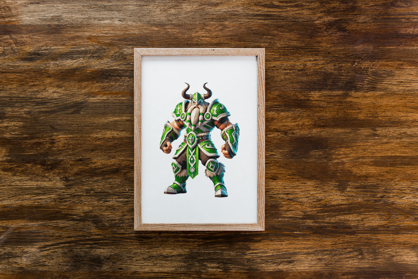 The Emerald Raider - Viking Warrior Puzzle – Canberra Rugby League-Inspired Design Puzzle Art Australia