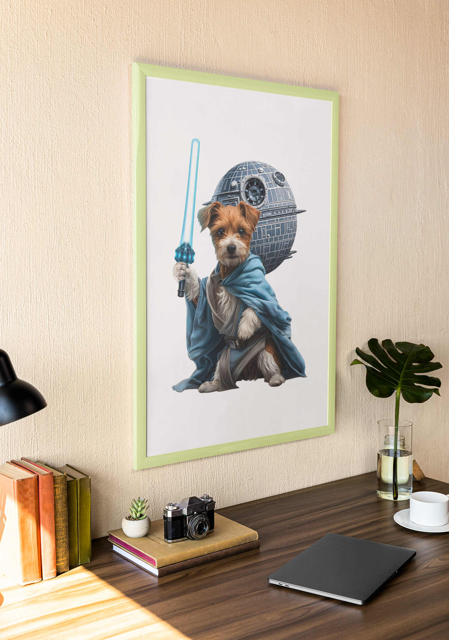 Jack Russell Cosmic Knight Puzzle Art Australia
