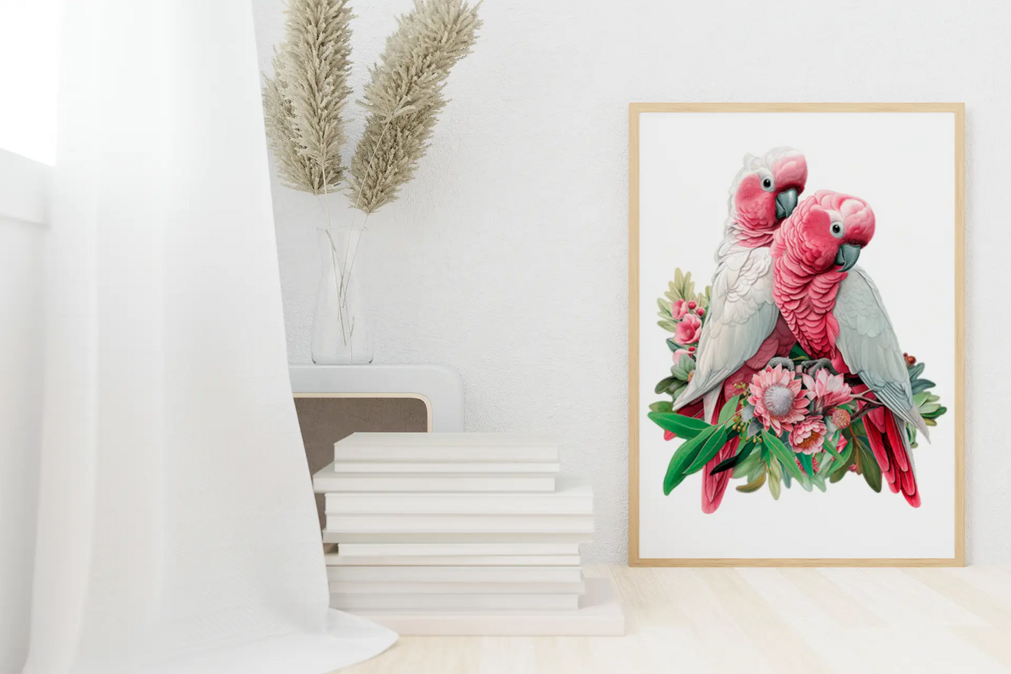 Galah Pair Puzzle Art Australia