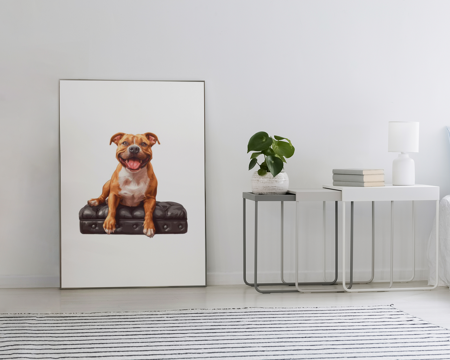 Grinning Staffy Puzzle Art Australia