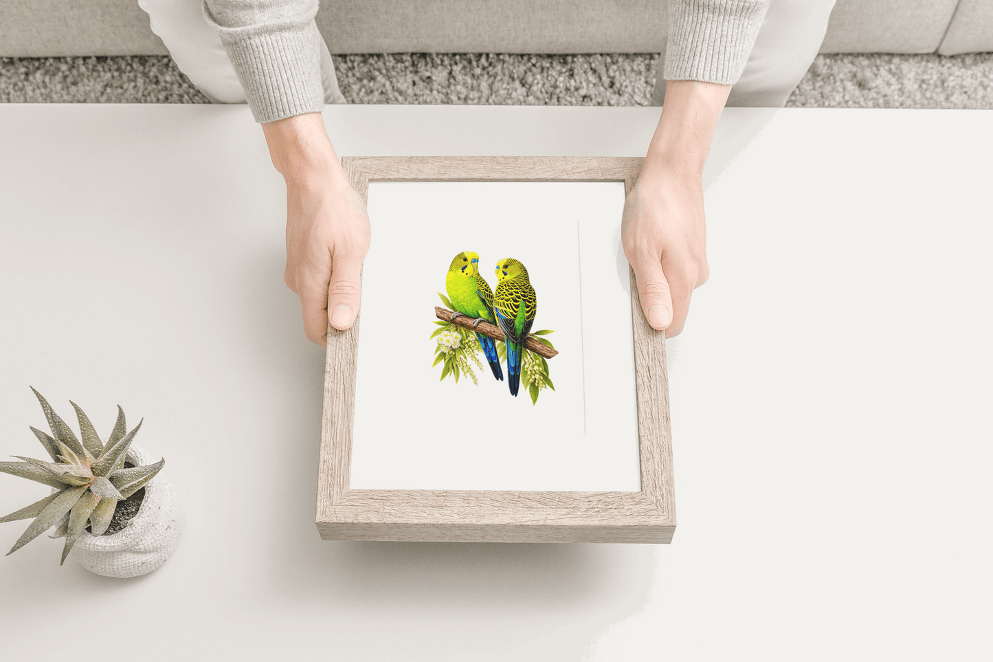 Wild Budgies Puzzle Art Australia