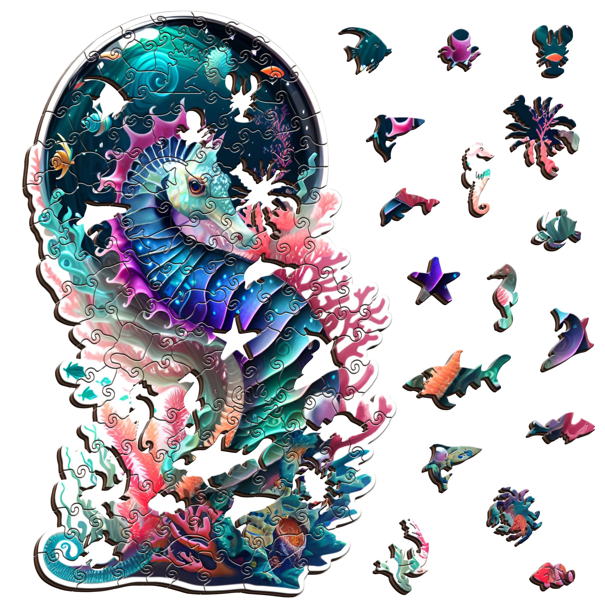 Mystical Seahorse Puzzle Art Australia