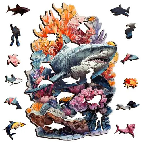 Great White Shark Puzzle Art Australia
