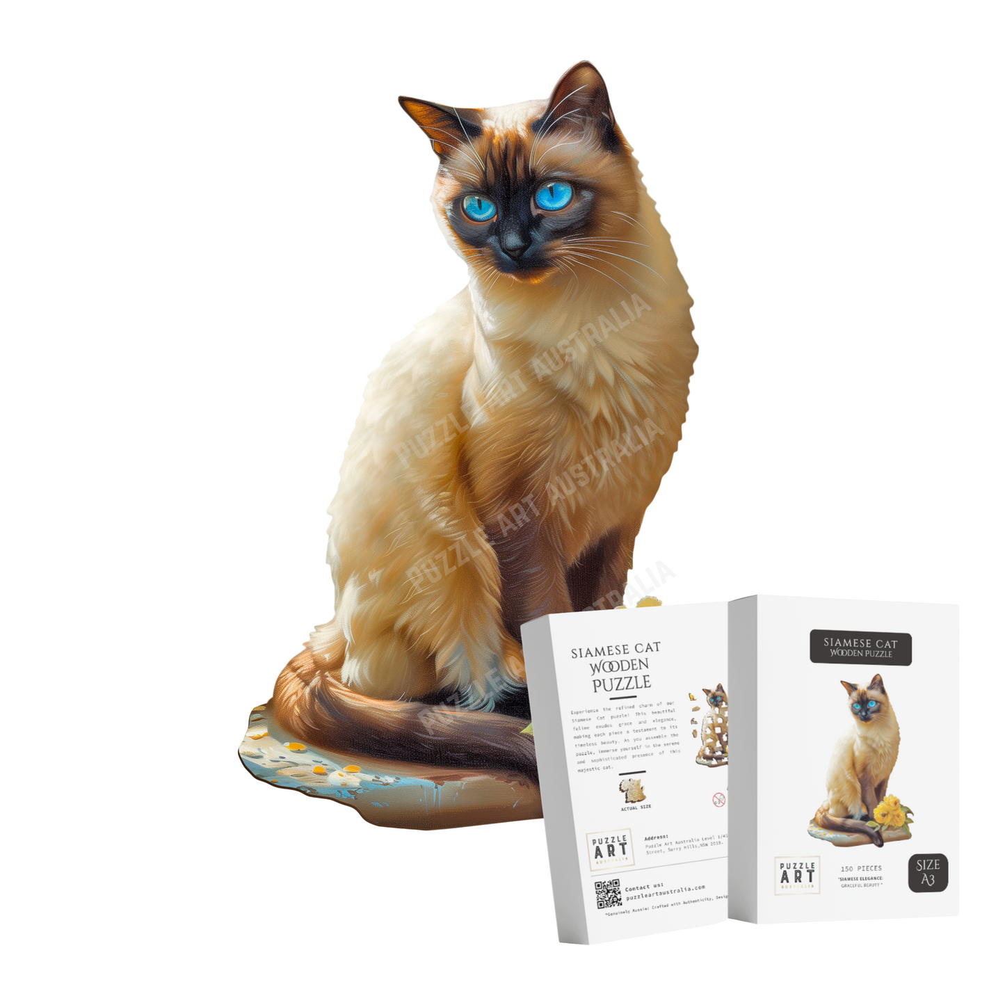 Siamese Cat Wooden Puzzle Puzzle Art Australia