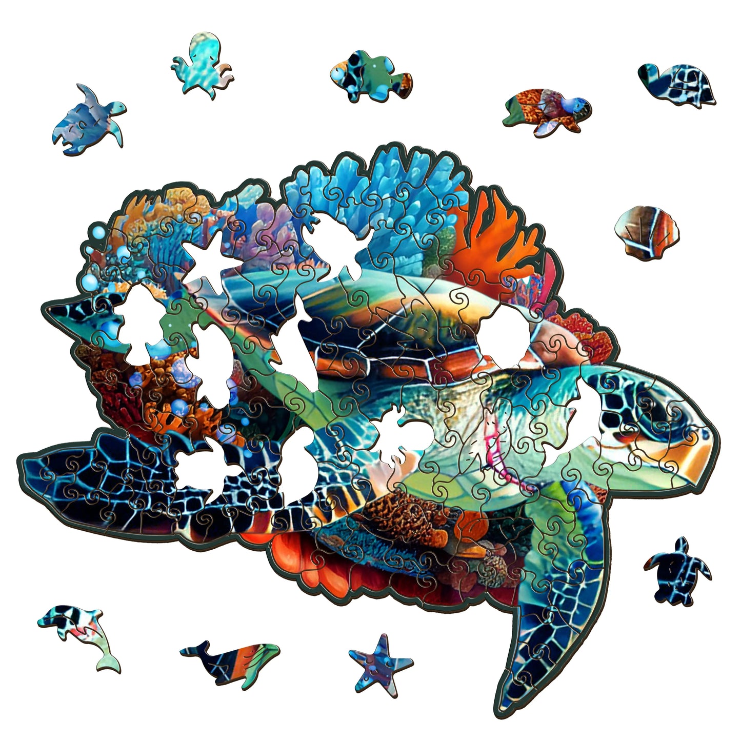 Green Sea Turtle Puzzle Art Australia