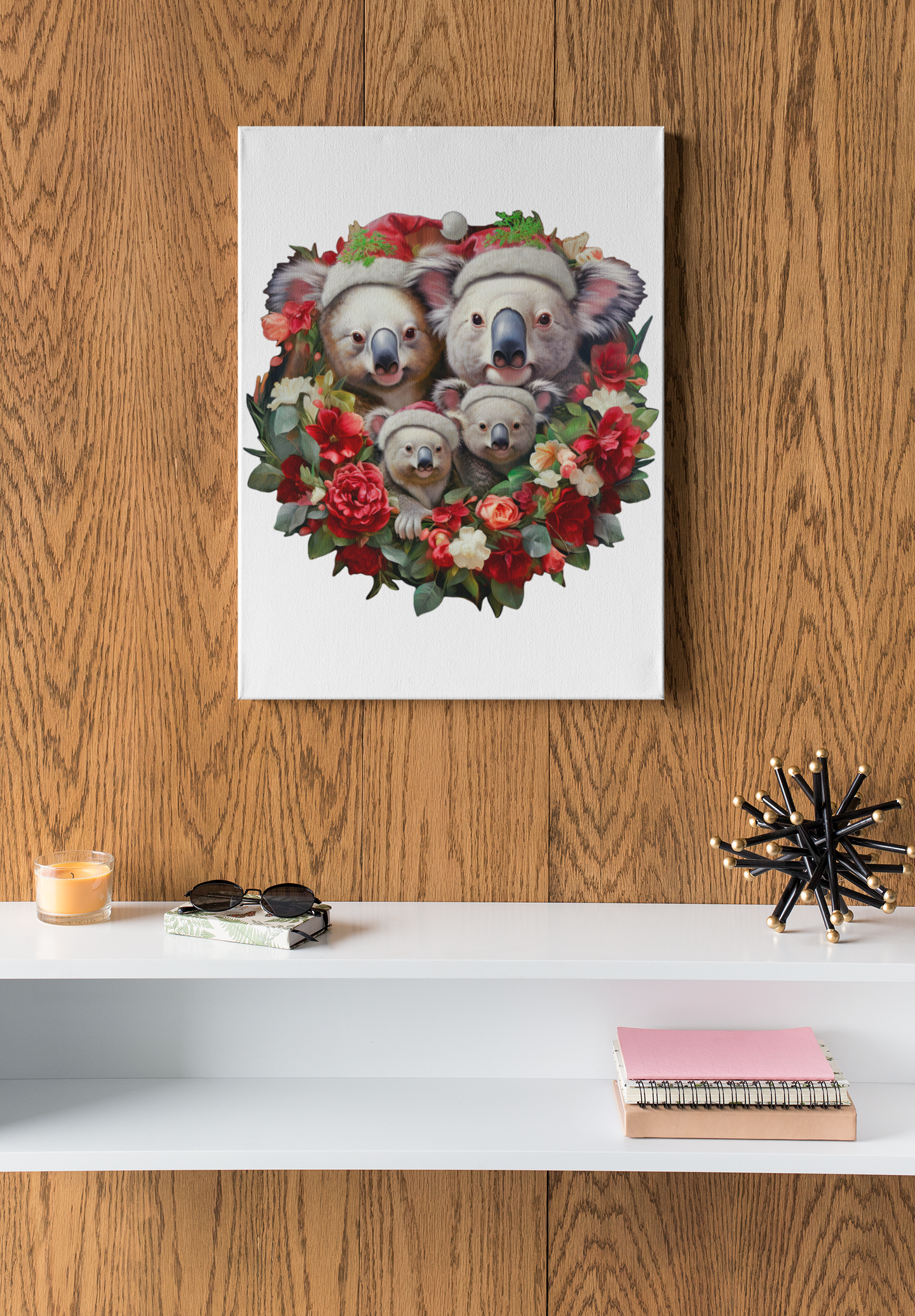 Koala Xmas Family Puzzle Art Australia