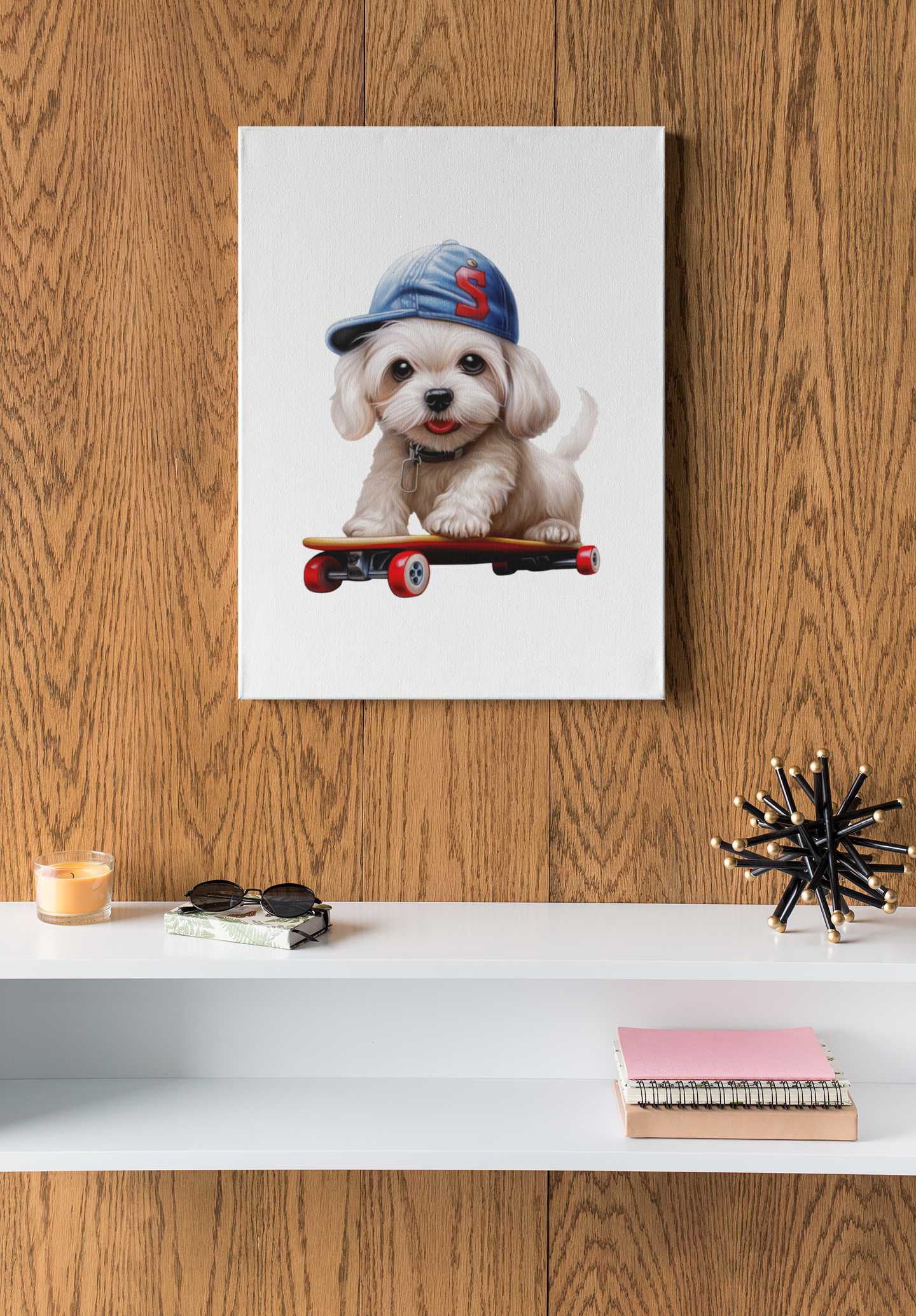 Skater Dog Puzzle Art Australia