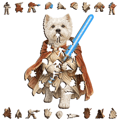 Westie Lunar Pathfinder ~ Decorative Wooden Puzzle Puzzle Art Australia