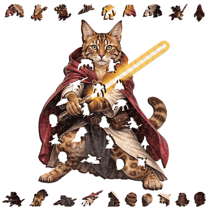 Bengal Cosmic Hunter ~ Decorative Wooden Puzzle Puzzle Art Australia