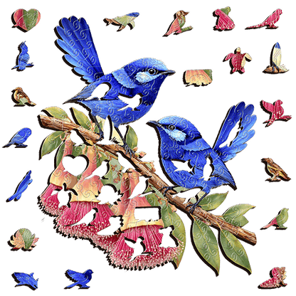 Splendid Fairy wrens Puzzle Art Australia