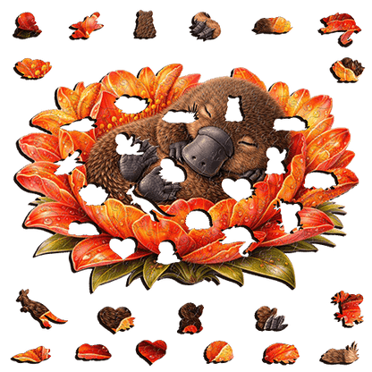 Platypus - Autumn Drift Puzzle Art Australia