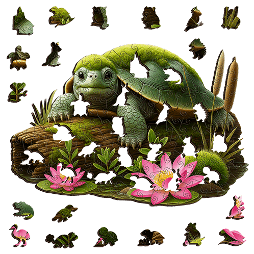 Mary River Turtle Wooden Puzzle Puzzle Art Australia