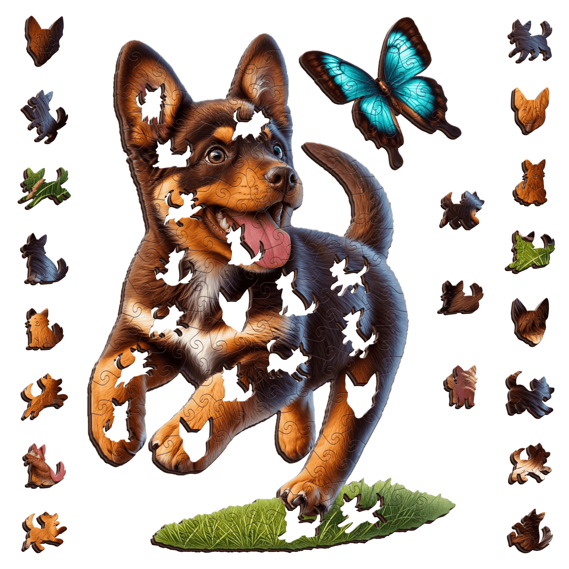 Kelpie Pup Puzzle Art Australia
