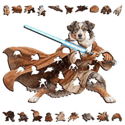 Aussie Shepherd Ranger ~ Decorative Wooden Puzzle Puzzle Art Australia