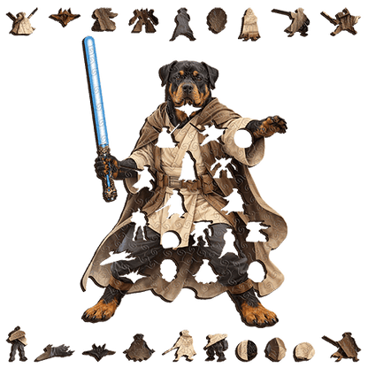 Rottweiler Galaxy Sentinel ~ Decorative Wooden Puzzle Puzzle Art Australia