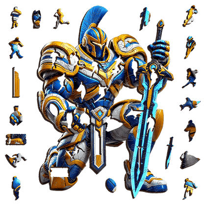"Titans Warrior Puzzle – Gold Coast Gladiator-Inspired Artwork" Puzzle Art Australia