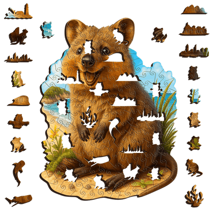 Quokka Selfie Puzzle Art Australia