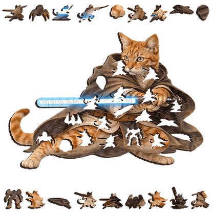 Tabby Cat Starbound Explorer Puzzle Art Australia