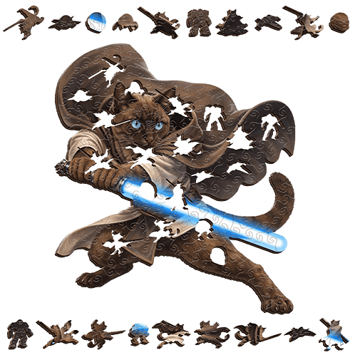 Siamese Celestial Oracle ~ Decorative Wooden Puzzle Puzzle Art Australia