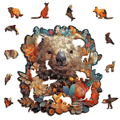 Wombat Wooden Puzzle Puzzle Art Australia