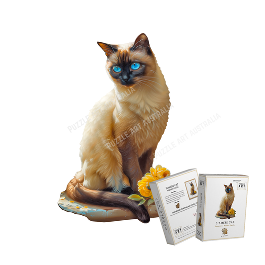 Siamese Cat ~ Decorative Wooden Puzzle Puzzle Art Australia