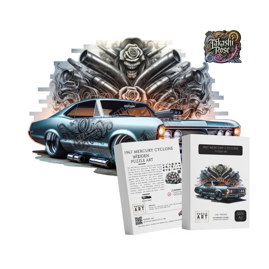 1967 Mercury Cyclone Wooden Puzzle Puzzle Art Australia