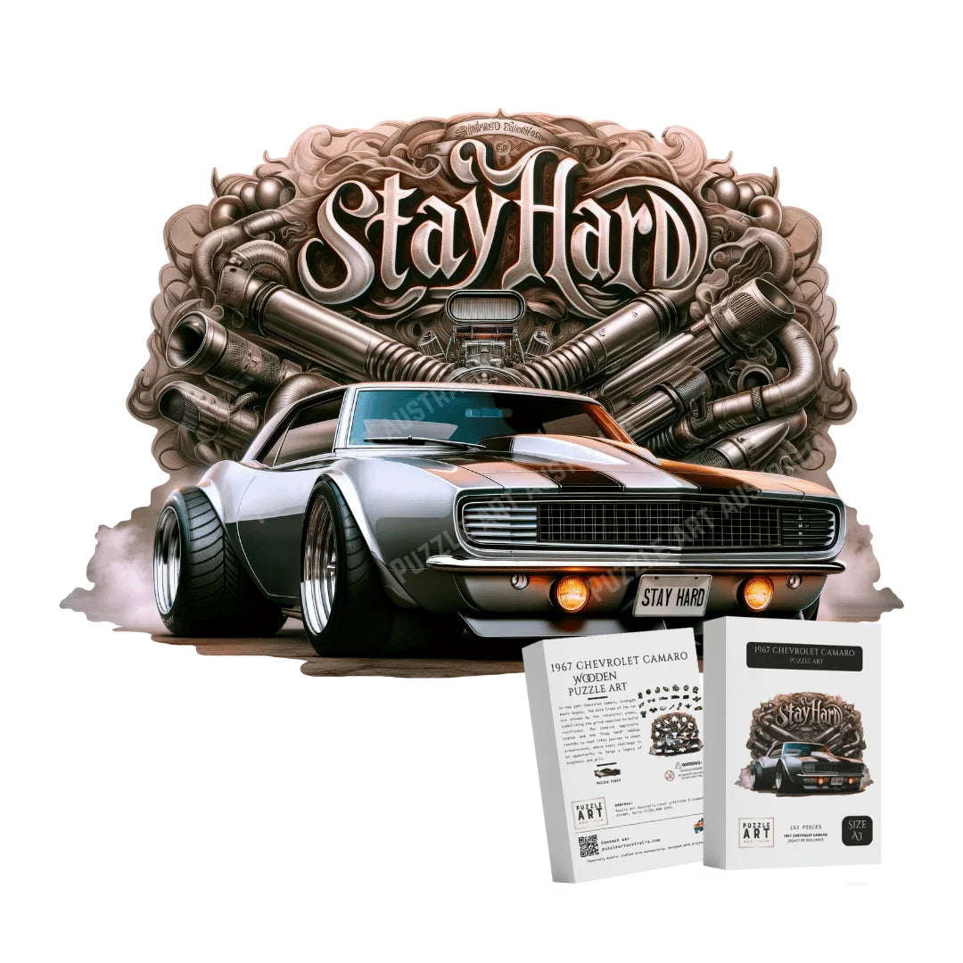1967 Chevrolet Camaro Wooden Puzzle Puzzle Art Australia