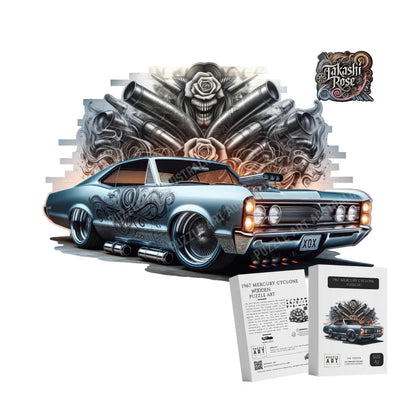 1967 Mercury Cyclone Wooden Puzzle Puzzle Art Australia