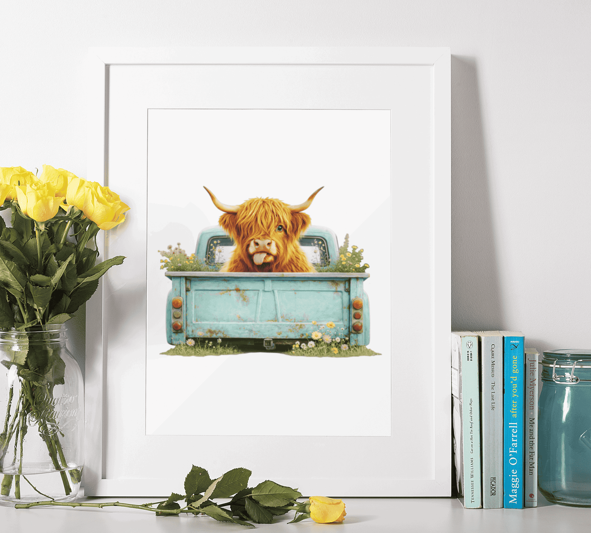 Highland Cow Puzzle Art Australia