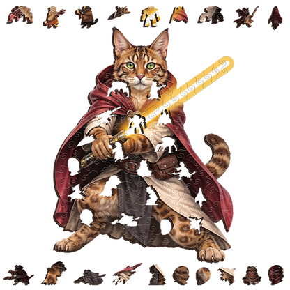 Bengal Cosmic Hunter ~ Decorative Wooden Puzzle Puzzle Art Australia