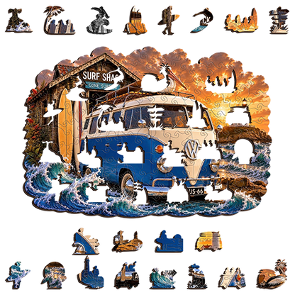 Kombi Surf Rider Puzzle Art Australia