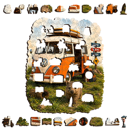 Kombi Adventurer Puzzle Art Australia