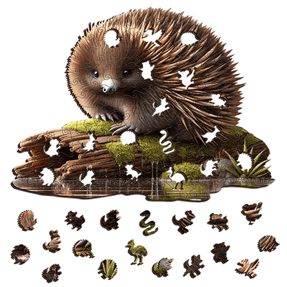 Echidna Spiky Sweetheart Wooden Puzzle Puzzle Art Australia