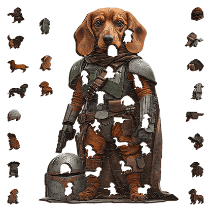 Dachshund Pawdalorian Wooden Puzzle Puzzle Art Australia