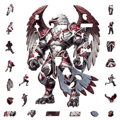 The Skyborn Sea Eagle Warrior Puzzle – Manly-Inspired Rugby League Gift Puzzle Art Australia