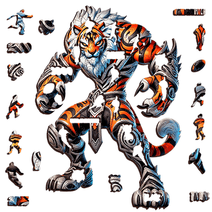 The Shadowfang Tiger-Inspired Puzzle – Wests Gladiator Character for Footy Fans Puzzle Art Australia