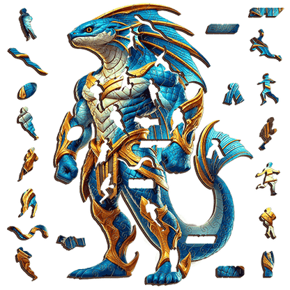 The Sapphire Eel Puzzle – Parramatta-Inspired Rugby League Artwork Puzzle Art Australia