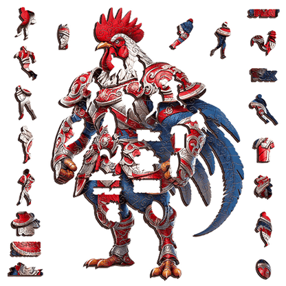 The Crimson Roosters-Inspired Warrior Puzzle – Sydney Rugby League Fans Gift Puzzle Art Australia