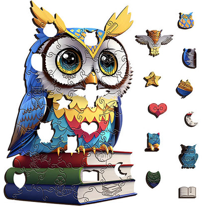 Book Owl Wooden Puzzle